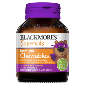 3 PACK OF Blackmores Superkids Immune Chewables 60 Tablets