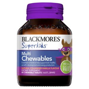 3 PACK OF Blackmores Superkids Multi Chewables 60 Tablets