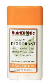 3 PACK OF Nutribiotic Deodorant Stick Mango Melon 75g