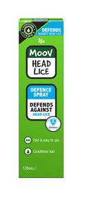 3 PACK OF Ego Moov Head Lice Defence Spray 120ml