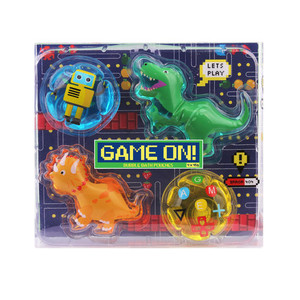 3 PACK OF GFA Game On Dinosaur Bubble Bath Pouch 4 Pack