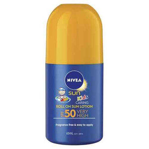 3 PACK OF Nivea Sun Kids Roll On Spf50+ 65ml