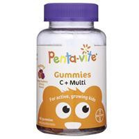 3 PACK OF Pentavite Gummies Vitamin C + Multivitamins 60