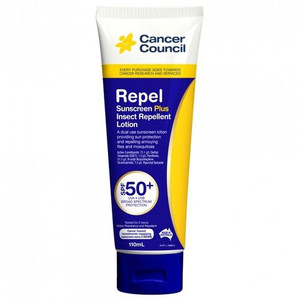 3 PACK OF Cancer Council Insect Repellent Sunscreen SPF 50+ 110ml