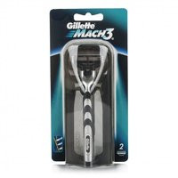 3 PACK OF Gillette Mach 3 Razor Plus 2 Cartridges