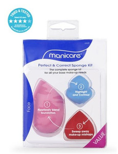 3 PACK OF Manicare Perfect & Correct Sponge Kit