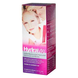 3 PACK OF Hydralyte Apple Blackcurrant Ice Blocks 16 Pack