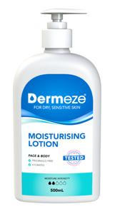 3 PACK OF Dermeze Moisturising Lotion 500ml
