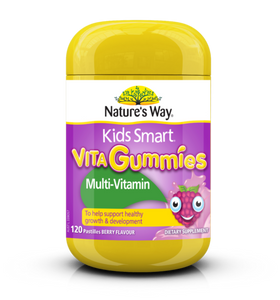 3 PACK OF Natures Way Kids Smart Multi Vitamin Gummies Pastilles 120