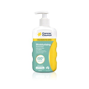 3 PACK OF Cancer Council Moisturising Pump SPF 50+ 200ml