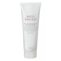 3 PACK OF Natio Ageless Dual Action Cleanser And Exfoliator 75g