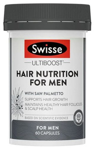 3 PACK OF Swisse Ultiboost Hair Nutrients Men 60 Capsules