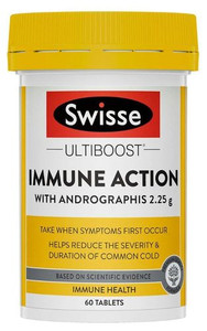 3 PACK OF Swisse Ultiboost Immune Action Tablets 60 Tablets