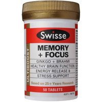 3 PACK OF Swisse Ultiboost Memory + Focus 50 Tablets