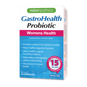 3 PACK OF Naturopathica GastroHealth Probiotic Womens Health 30 Capsules