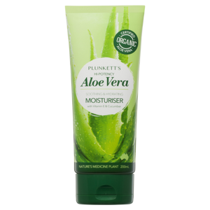 3 PACK OF Plunketts Aloe Vera Hi-Potency Pure Aloe Vera Moisturiser 200ml