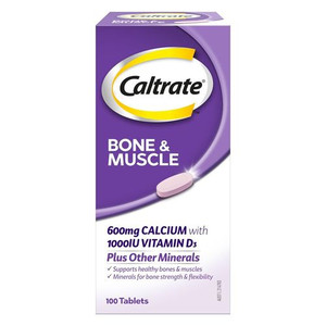3 PACK OF Caltrate Bone & Muscle Plus Health 600Mg Tablets 100