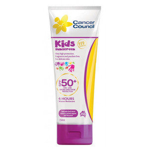 3 PACK OF Cancer Council Kids Sunscreen SPF50+ Tube 250ml