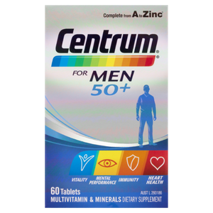 3 PACK OF Centrum For Men 50+ 60 Tab
