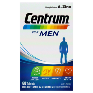 3 PACK OF Centrum For Men 60 Tablets