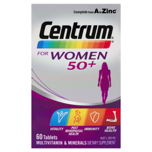 3 PACK OF Centrum For Women 50+ 60 Tab