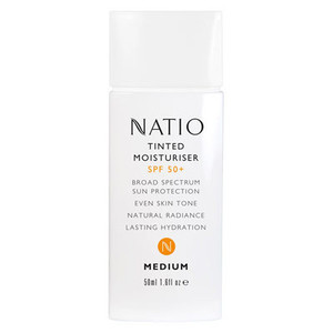 3 PACK OF Natio Tinted Moisturiser Spf 50+ 50ml Medium