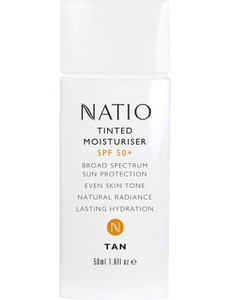 3 PACK OF Natio Tinted Moisturiser Spf 50+ 50ml Tan