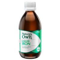 3 PACK OF Natures Own Iron Liquid 300ml