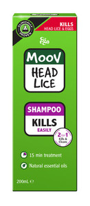 3 PACK OF Ego Moov Head Lice Shampoo 200ml