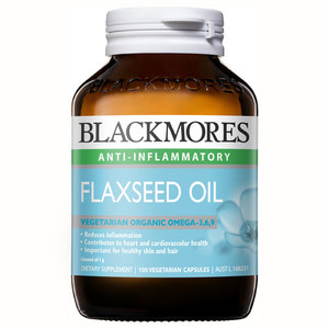 3 PACK OF Blackmores Flaxseed Oil 100 Capsules