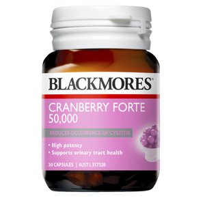 3 PACK OF Blackmores Cranberry Forte 50000 30 Capsules