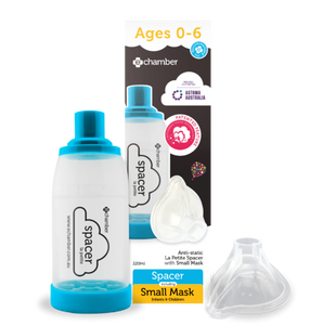 3 PACK OF E-Chamber La Petite Asthma Spacer With Small Mask