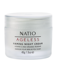 3 PACK OF Natio Ageless Firming Night Cream 45g