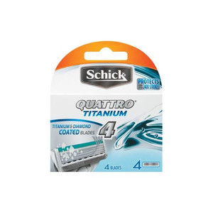 3 PACK OF Schick Quattro Titanium Refills 4 Pack