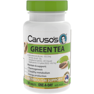 3 PACK OF Caruso's Green Tea 50 Tablets