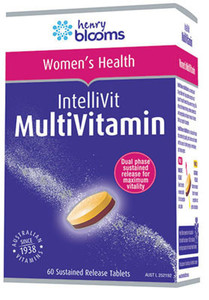 3 PACK OF Henry Blooms Intellivit MultiVitamin For Women 60 Tablets