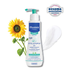 3 PACK OF Mustela Stelatopia Cleansing Cream 200ml