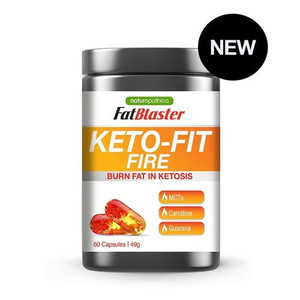 3 PACK OF Naturopathica FatBlaster Keto-Fit Fire 60 Capsules