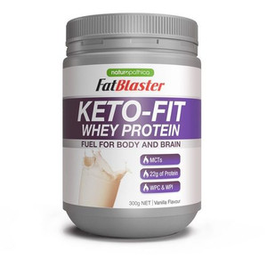 3 PACK OF Naturopathica FatBlaster Keto-Fit Whey Protein Vanilla 300g
