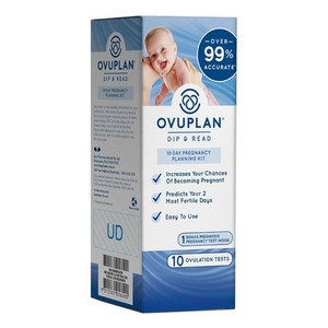 3 PACK OF OvuPlan Dip & Read 10 Day Pregnancy Planning Kit 10 Ovulation Tests