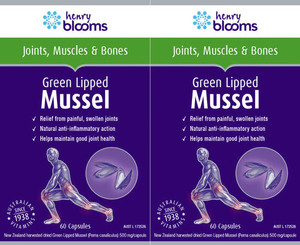 Henry Blooms Green Lipped Mussel 120 Capsules Twin Pack