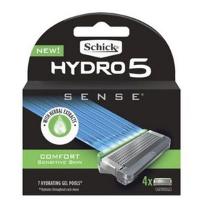 Schick Hydro 5 Sense Comfort Blade Refills 4 Pack