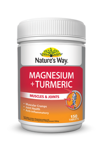 Natures Way Magnesium and Tumeric 150 Tablets
