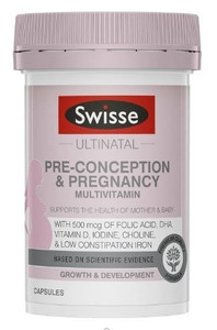 Swisse Ultinatal Pre-Conception & Pregnancy Multivitamins 180 Capsules
