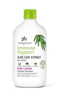 Wellgrove Immune Support Olive Leaf Extract Berry 500ml