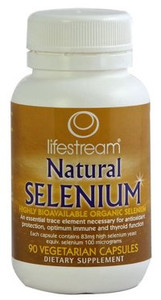 Lifestream Natural Selenium Capsules 90