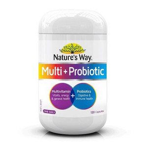 Natures Way Multi + Probiotic 120 Capsules