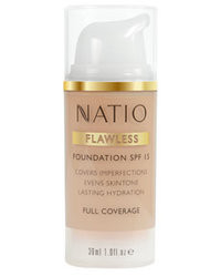 Natio Flawless Foundation Spf 15 Light Medium 30ml