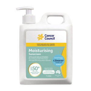 Cancer Council Moisturising Sunscreen SPF 50+ Pump 1 Litre