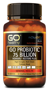 Go Healthy Go Probiotic 75 Billion Howaru Restore Plus 30 Capsules